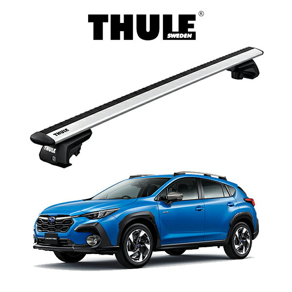 Rakuten - スバル クロストレック SUBARU CROSSTREK ルーフレール付き車 ウィングバー EVO 『車種別セット』THULE Base carriers （スーリーベースキャリア） ルーフキャリア