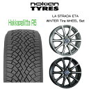 ノア・ヴォクシー R80/85系・ZRR75/70系 『ノキアンスタッドレスタイヤ・ホイール4本セット』nokian HAKKAPELIITTA R5 195/65R15 95R XL TIRADO ETA (イータ) ハイライトシルバー/グラファイトグレー 15×6.0J 5H/114.3 +48 アウトドア キャンプ