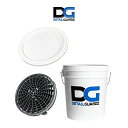 DETAIL GUARDZ ディテール ガーズ DIRT LOCK ダートロック 「ブラック」 オリジナルバケツ 18L バケツ フタ 3点セット 特許取得済み
