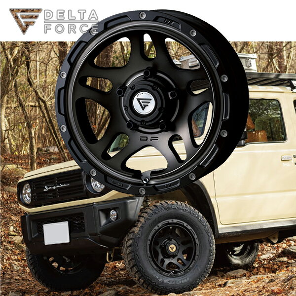 スズキ SUZUKI ジムニー シエラ JIMNY SIERRA JB74W 『ホイール4本セット』 DELTAFORCE OVERLANDER デルタフォース オーバーランダー 16x6.0J 5H139.7 ET-5 マットスモークポリッシュ