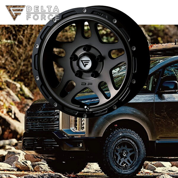 乐天商城 - ミツビシ デリカ MITSUBISHI DELICA D5 後期型 『ホイール4本セット』 DELTA FORCE OVERLANDER デルタフォース オーバーランダー 16x7.0J 5H114.3 ET35 マットスモークポリッシュ