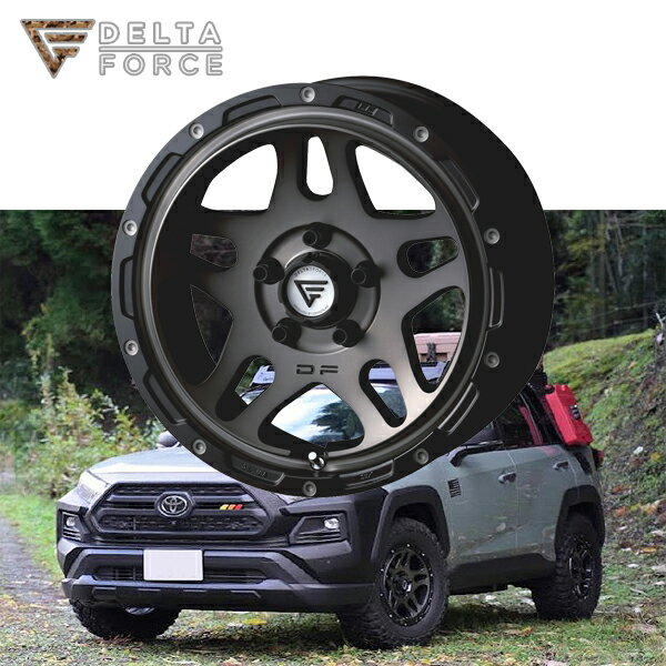 トヨタ TOYOTA RAV4 『ホイール4本セット』 DELTA FORCE OVERLANDER デルタフォース オーバーランダー 17x7.0J 5H114.3 ET32 マットスモークポリッシュ