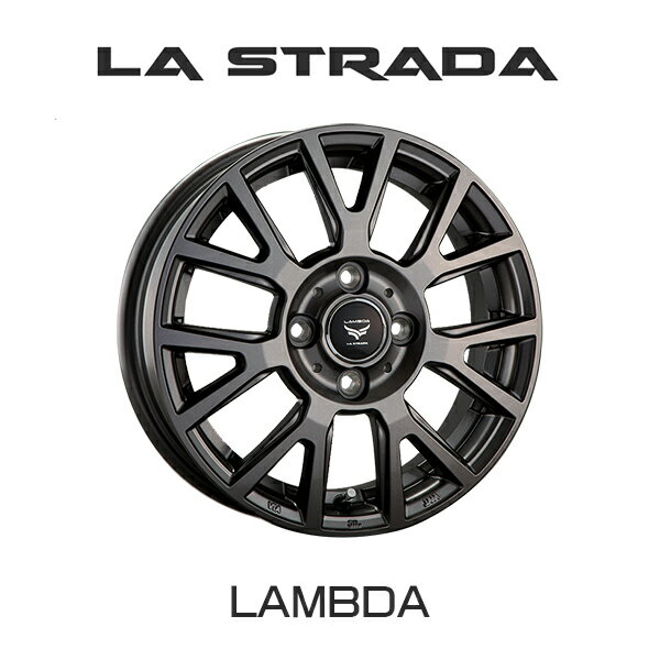 Rakuten - 『ホイール4本セット』LA STRADA TIRADO LAMBDA 15×5.5J 4H 100 チタングレー ティラード ラムダ コンパクトカー全般 アクア フィット LTL555C43