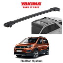 プジョー リフター PEUGEOT RIFTER 2018-2023 YAKIMA ヤキマ ルーフラック ベースキャリア レールバーシステム ブラック ルーフレール付き車へ適合(2)