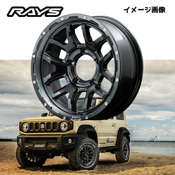 【送料無料】RAYS レイズ ホイール DAYTNA デイトナ F6 boost for JIMNY SIERRA 16x6J -5 5H/139.7 ジムニー シエラ (JB74) 専用設計 セミグロスブラック(N1)