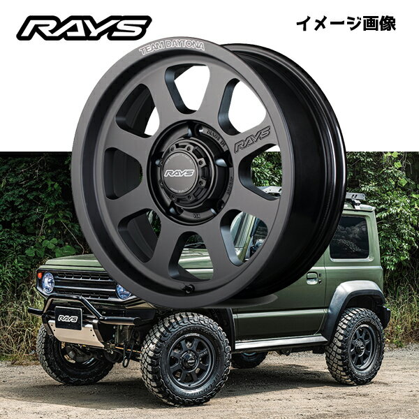 スズキ ジムニーシエラ JB74W 【送料無料・5本セット】RAYS レイズ ホイール TEAM DAYTONA D108 16x6.0J ET-5 5H/139.7 マットブラック（BPJ）