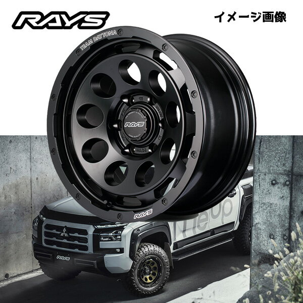 乐天商城 - ミツビシ MITSUBISHI トライトン TRITON 【送料無料・4本セット】RAYS レイズ ホイール TEAM DAYTONA D9 17x8.5J +10 6H139.7 セミグロスブラック (BOJ)