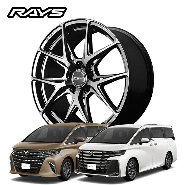 乐天商城 - 40系 アルファード ALPHARD ヴェルファイア VELLFIRE【送料無料・4本セット】RAYS レイズ ホイール VERSUS VV21S 20x8.5J +45 5-120 ジェットブラック (YNJ)