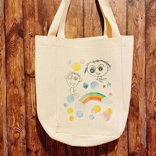 トートバックA4 カラープリント 厚手 オリジナル オーダー 母の日 ギフト 記念品 プレゼント 誕生日 卒業