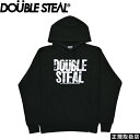 Double Steal ダブル スティール MONOTONE FLOWER 裏毛プルパーカー 954-64249 モノトーン フラワー PARKA パーカー TOPS トップス HOODIE フーディー PULLOVER プルオーバー 花柄 LOGO ロゴ モノトーン BLACK ブラック プレゼント ギフト 即日発送 翌日配達 正規品 送料無料