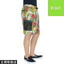 HUF ハフ PARAISO TECH SHORT PANTS パライソ テック ショート パンツ PT00115SP20 BOTTOMS ボトムス ズボン ハーフパンツ 半ズボン 総柄 PRESENT プレゼント GIFT ギフト トロピカル ボタニカル ストリート 男女兼用 人気 即日発送 翌日配達 正規取扱店 正規品 送料無料