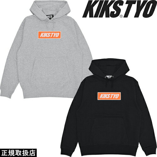 KIKS TYO キックス ティーワイオー BOX LOGO HOODIE ボックス ロゴ フーディー KT1908C-01 PARKA パーカー PULLOVER プルオーバー TOPS トップス 長袖 PRESENT プレゼント GIFT ギフト BLACK ブラック XL 男女兼用 人気 即日発送 翌日配達 正規取扱店 正規品 送料無料