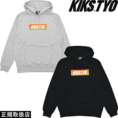 楽天7-SEVEN-KIKS TYO キックス ティーワイオー BOX LOGO HOODIE ボックス ロゴ フーディー KT1808C-03 長袖 PARKA パーカー PULLOVER プルオーバー TOPS トップス PRESENT プレゼント GIFT ギフト BLACK GRAY ORANGE 男女兼用 人気 即日発送 翌日配達 正規取扱店 正規品 送料無料