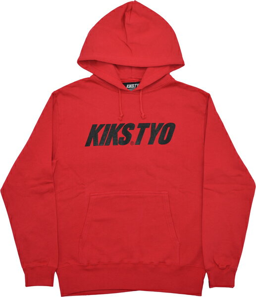 楽天7-SEVEN-KIKS TYO キックス ティーワイオー LOGO HOODIE ロゴ フーディー KT1601C-01 パーカー PULLOVER プルオーバー TOPS トップス 長袖 PRESENT プレゼント GIFT ギフト RED レッド M 男女兼用 人気 即日発送 翌日配達 正規取扱店 正規品 送料無料