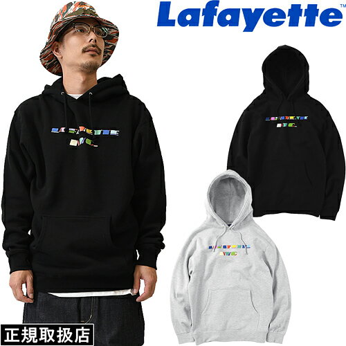 LFYT Lafayette ラファイエット GEO COLOR LOGO PULLOVER HOODIE ジオ カラー ロゴ プルオーバー フーディー LS200502 長袖 PARKA パーカー TOPS トップス PRESENT プレゼント GIFT ギフト BLACK ブラック XL 男女兼用 人気 即日発送 翌日配達 正規取扱店 正規品 送料無料