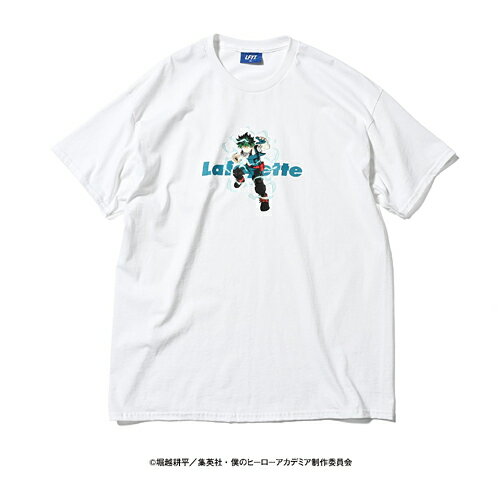 楽天7-SEVEN-LFYT Lafayette ラファイエット LFYT × 僕のヒーローアカデミア Lafayette LOGO TEE 緑谷出久 LE230119 ロゴ ティー Tシャツ 半袖 トップス コラボ 堀越耕平 ヒロアカ アニメ マンガ 週刊少年ジャンプ 集英社 プレゼント ギフト WHITE 即日発送 翌日配達 正規品 送料無料