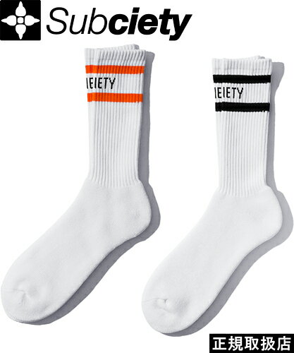 Subciety サブサエティ CREW SOCKS 106-80292 クルー ソックス 靴下 小物 ACCESSORY アクセサリー LOGO ロゴ PRESENT プレゼント GIFT ギフト 即日発送 翌日配達 正規品 送料無料