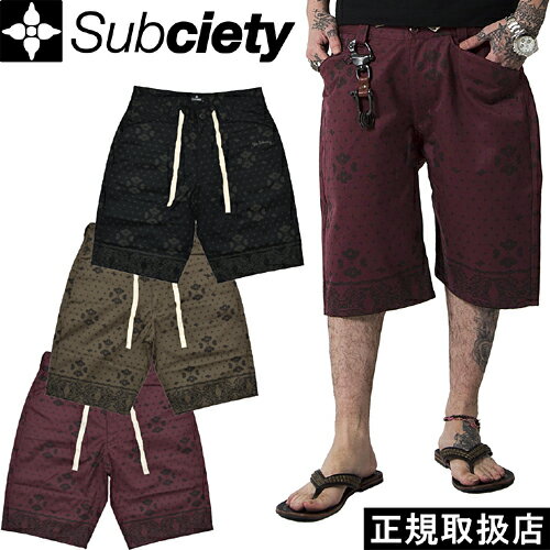 楽天7-SEVEN-Subciety サブサエティ WORK SHORTS - WORKER - FULL PAISLEY ワーク ショーツ ワーカー フル ペイズリー 10133 PANTS パンツ BOTTOMS ボトムス ズボン PRESENT プレゼント GIFT ギフト 男女兼用 即日発送 翌日配達 正規取扱店 正規品 送料無料