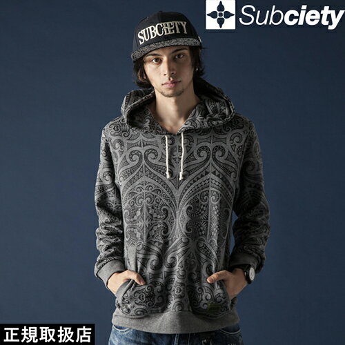 Subciety サブサエティ TRIBAL PARKA トライバル パーカー SBF7803 HOODIE フーディー PULLOVER プルオーバー SWEAT スウェット LOGO ロゴ CHARCOAL チャコール M PRESENT プレゼント GIFT ギフト ストリート 男女兼用 即日発送 翌日配達 正規取扱店 正規品 送料無料