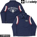 Subciety サブサエティ WORK JKT - DUST BIN GARAGE - ワーク ジャケット ダスト ビン ガレージ SBF7073 OUTER アウター TOPS トップス 長袖 PRESENT プレゼント GIFT ギフト NAVY ネイビー XL ストリート 男女兼用 人気 即日発送 翌日配達 正規取扱店 正規品 送料無料