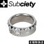 Subciety サブサエティ STUDS RING スタッズ リング SZA189 指輪 ACCESSORY アクセサリー 小物 LOGO ロゴ SILVER COLOR シルバー カラー 21号 PRESENT プレゼント GIFT ギフト ストリート 男女兼用 人気 即日発送 翌日配達 正規取扱店 正規品 送料無料