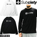 Subciety サブサエティ DRY TEE L/S - THE BASE - 116-44082 ドライ ティー ロングスリーブ ザ ベース 長袖 Tシャツ TOPSトップス LOGO ロゴ 速乾 SPORT スポーツ WEAR ウェア 定番 プレゼント WHITE ホワイト BLACK ブラック L XL XXL 即日発送 翌日配達 正規品 送料無料