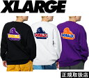 XLARGE エクストララージ TWO TONE BACKSIDE OG CREWNECK SWEAT ツートン バックサイド オージー クルーネック スウェット 101223012006 TOPS トップス トレーナー 長袖 GORILLA ゴリラ LOGO ロゴ 男女兼用 プレゼント ギフト PURPLE 紫 M 即日発送 翌日配達 送料無料 正規品