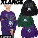 XLARGE エクストララージ HOCKEY CREWNECK SWEAT ホッケー クルーネック スウェット 101231012004 TOPS トップス トレーナー OG GORILLA LOGO オージー ゴリラ ロゴ 刺繍 ホッケーマスク アイスホッケー 黒 緑 紫 男女兼用 人気 アイテム 即日発送 翌日配達 正規品 送料無料