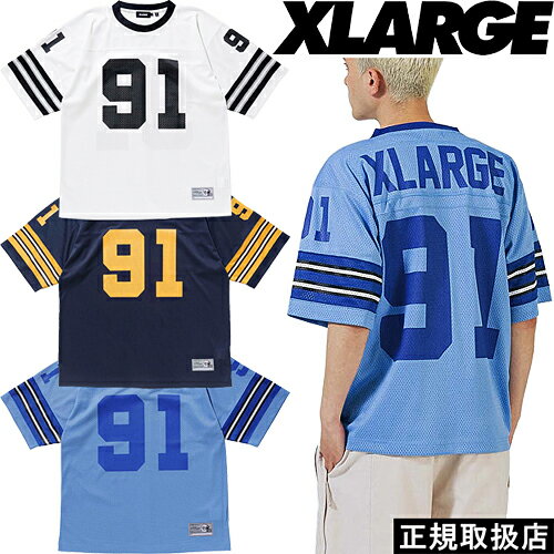 XLARGE エクストララージ GAME SHIRT 101232013003 ゲームシャツ 半袖 Tシャツ ショートスリーブ ティー TOPS トップス メッシュ ゴリラ ロゴ スタンダード おすすめ プレゼント WHITE ホワイ…