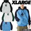 XLARGE エクストララージ PITBULL RAGLAN HOODED SWEATSHIRT 101233012004 ピットブル ラグラン フーデッド スウェットシャツ PARKA パーカー HOODIE フーディー TOPS トップス GORILLA ゴリラ LOGO ロゴ 犬 DOG M L XL プレゼント ギフト 即日発送 翌日配達 正規品 送料無料