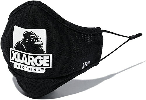 XLARGE エクストララージ XLARGE × NEW ERA FACE COVERING OG 101212054011 マスク ニューエラ OG ゴリラ ロゴ コラボ 小物 アクセサリー フェイス カバー BLACK ブラック 正規品 送料無料