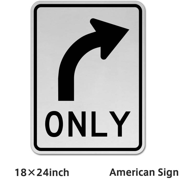 American Sign RIGHT TURN ONLY SIGN(ARROW) Uػ ߤޤ ɸ ꥫץ졼 ꥫ󻨲 ꥫ ץ졼  ץ졼 ͢ ƥꥢ   Х ꥫ ܡ  Ź