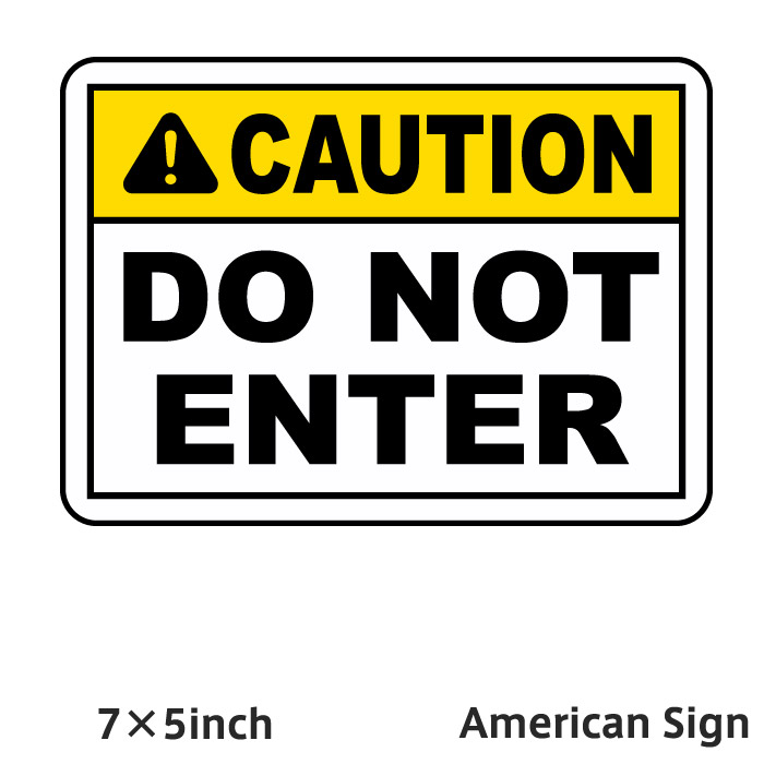 American Sign CAUTION DO NOT ENTER SIGN2 アメリカンプレート 止まれ 立ち入り禁止 標識 サインプレート サインボード アメリカン雑貨 プレート 看板 輸入雑貨 アメリカン ユニーク ユーモア 看板プレート 車 ガレージ 店内 店舗内装