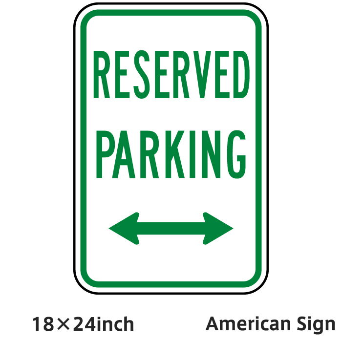 American Sign RESERVED PARKING (DOUBLE ARROW) SIGN ꥫץ졼 ꥫ󻨲 ꥫ ץ졼  ͢ ץ졼 ꥫ ܡ ˡ 桼⥢ ĥץ졼 1824inch Ź Ź ܳŪ ܳ ְ 졼