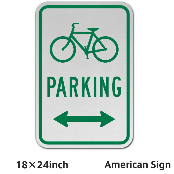 American Sign BICYCLE PARKING (DOUBLE ARROW) SIGN ꥫץ졼 ꥫ󻨲 ꥫ ץ졼  ͢ ץ졼 ꥫ ܡ ˡ 桼⥢ ĥץ졼 1824inch Ź Ź ܳŪ ܳ