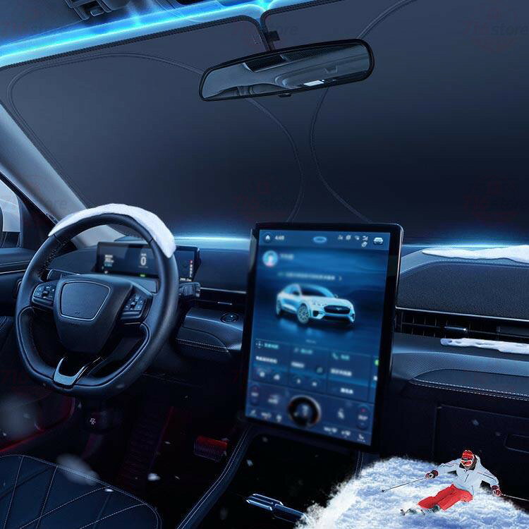 フロントサンシェード 車用サンシェード サンシェード 車載 運転席 助手席 カバー ...