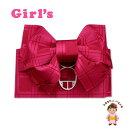 子供浴衣 作り帯 女の子用 結び帯 「濃いピンク、トンボ」 GYO03