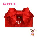 子供浴衣 作り帯 女の子用 ハローキティー の結び帯 「赤」 GYO08