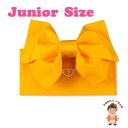 子供浴衣 作り帯 女の子 ジュニア用 結び帯 「黄色、蝶」 TJO472 その1