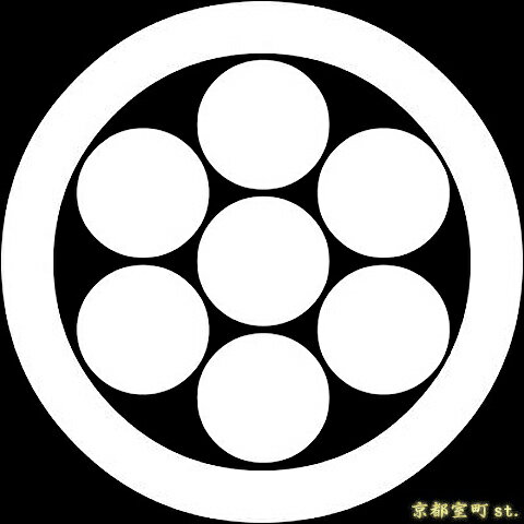 【家紋シール】 貼り付け家紋 「丸に七曜」 KOM193 黒地の着物用 着物に直接貼れる 男性用(直径 約4cm) ※女性用 子供用に変更可 【家紋シール】 貼り付け家紋 「丸に七曜」 KOM193 黒地の着物用 着物に直接貼れる 男性用(直径 約4cm) ※女性用 子供用に変更可