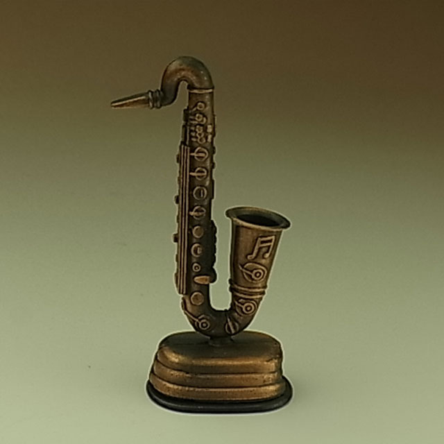 『アンティーク調 鉛筆削り』 サックス ミニチュア 鉛筆削り 【即納】