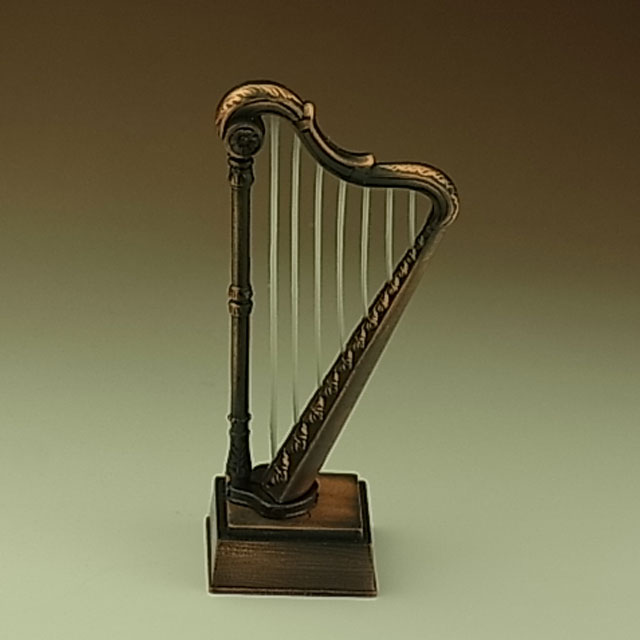 アンティーク調 鉛筆削り ハープ ミニチュア 鉛筆削り 【即納】