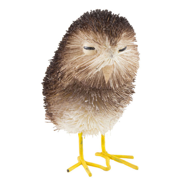 アジアン エスニック 雑貨 置物 オブジェ たわしアニマル フクロウ M81-0716 かわいい おしゃれ インテ..