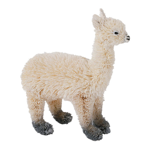 アジアン エスニック 雑貨 置物 オブジェ たわしアニマル アルパカ M81-1493 かわいい おしゃれ インテ..