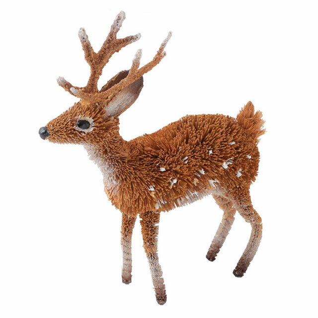 アジアン エスニック 雑貨 置物 オブジェ たわしアニマル オジカ M81-1864 かわいい おしゃれ インテリア 動物 おもしろのサムネイル