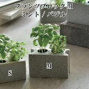 栽培キット プランツブロック M ミント / バジル 栽培セット 植物 グリーン ハーブ 野菜 ミント バジル かわいい おしゃれ ギフト グリーン インテリア...