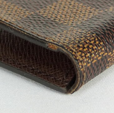 ルイ ヴィトン LOUIS VUITTON IPHONE7 フォリオ N61068 アイフォンケース ダミエ エベヌ 【中古】