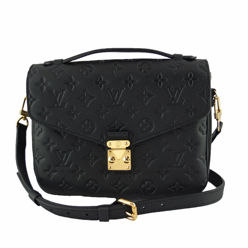 Rakuten - ルイ ヴィトン LOUIS VUITTON ポシェット メティス MM 2WAYバッグ M41487 ハンドバッグ モノグラム アンプラント ノワール ブラック レディース 【中古】