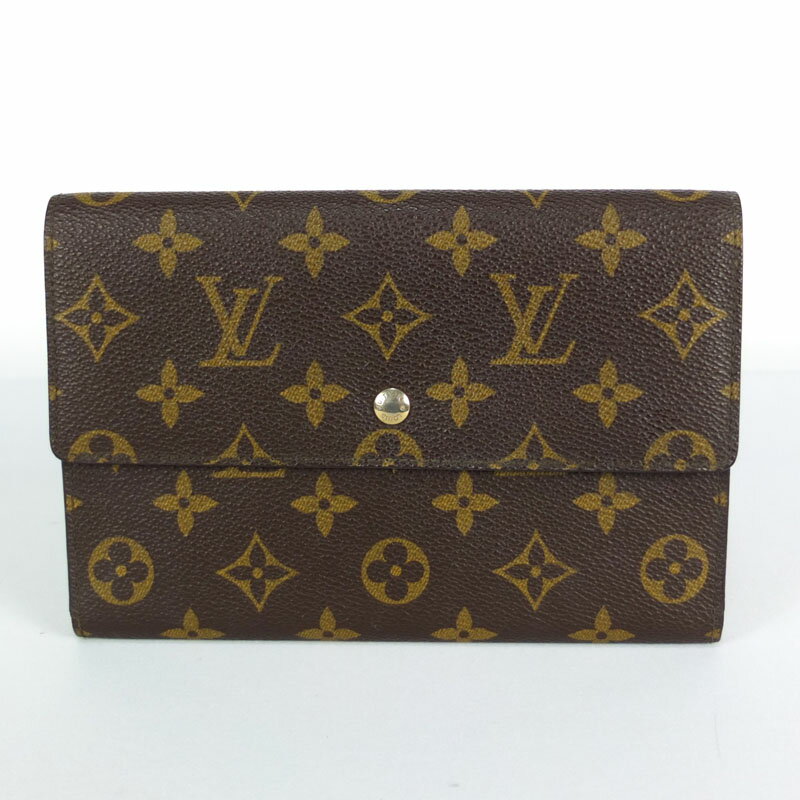 ルイ ヴィトン LOUIS VUITTON ポシェット パスポール　M60135　モノグラム　パスポートケース　三つ折り財布 【中古】