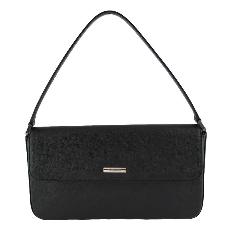 バーバリー BURBERRY セミショルダーバッグ ワンショルダー ブラック シルバー金具 レディース 【中古】